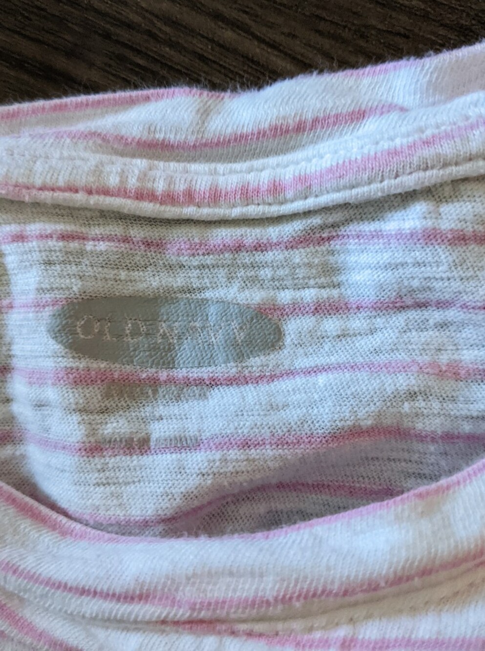 Old Navy - EveryWear Striped Slub-Knit Tee 688950 | Large | Pink & White Stripe - Picture 5 of 10